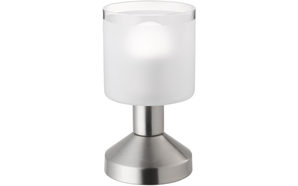 HLW LED LED Tafellamp - Tafelverlichting - Trion Garlo - E14 Fitting - Rond - Mat Nikkel - Aluminium