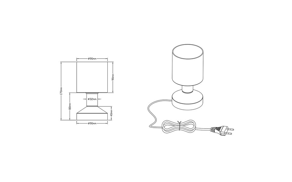 HLW LED LED Tafellamp - Tafelverlichting - Trion Garlo - E14 Fitting - Rond - Mat Nikkel - Aluminium