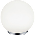 LED Tafellamp - Trion Geron - 5.5W - Warm Wit 3000K - RGBW - Afstandsbediening - Dimbaar - Rond - Mat Chroom - Kunststof