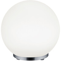 LED Tafellamp - Trion Geron - 5.5W - Warm Wit 3000K - RGBW - Afstandsbediening - Dimbaar - Rond - Mat Chroom - Kunststof