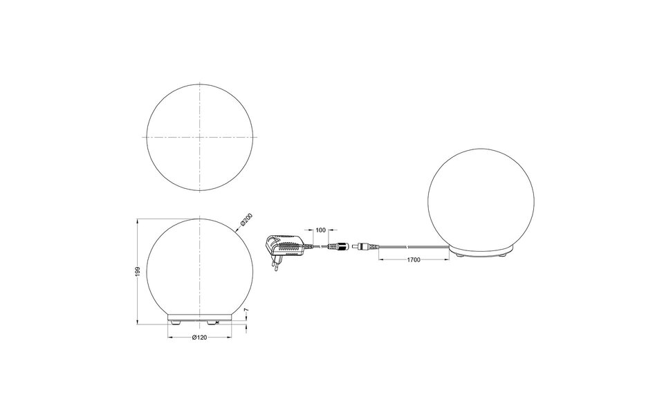 HLW LED LED Tafellamp - Trion Geron - 5.5W - Warm Wit 3000K - RGBW - Afstandsbediening - Dimbaar - Rond - Mat Chroom - Kunststof