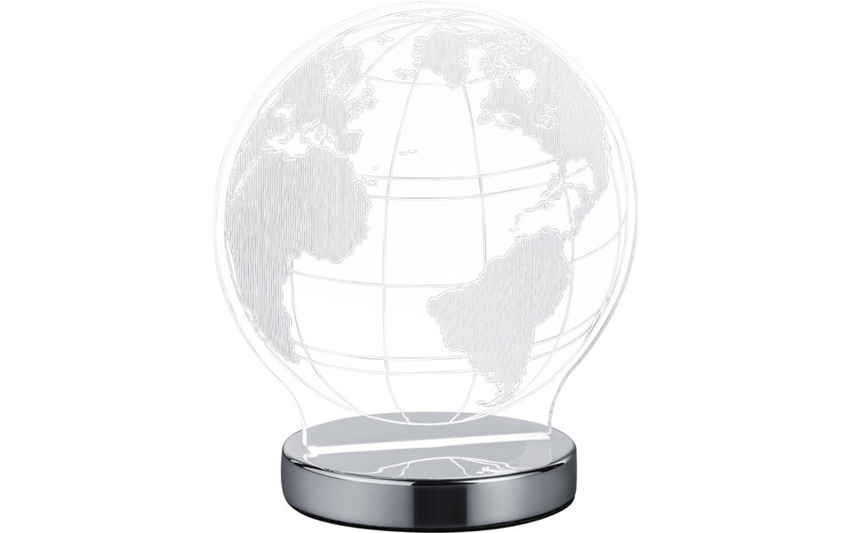 HLW LED LED Table Lamp - Table Lighting - Trion Globin - 7W - Adjustable Color - Round - Matte Chrome - Aluminum HLW LED LED Table Lamp - Table Lighting - Trion Globin - 7W - Adjustable Color - Round - Matte Chrome - Aluminum