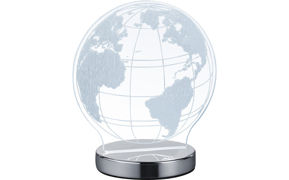 HLW LED LED Table Lamp - Table Lighting - Trion Globin - 7W - Adjustable Color - Round - Matte Chrome - Aluminum HLW LED LED Table Lamp - Table Lighting - Trion Globin - 7W - Adjustable Color - Round - Matte Chrome - Aluminum