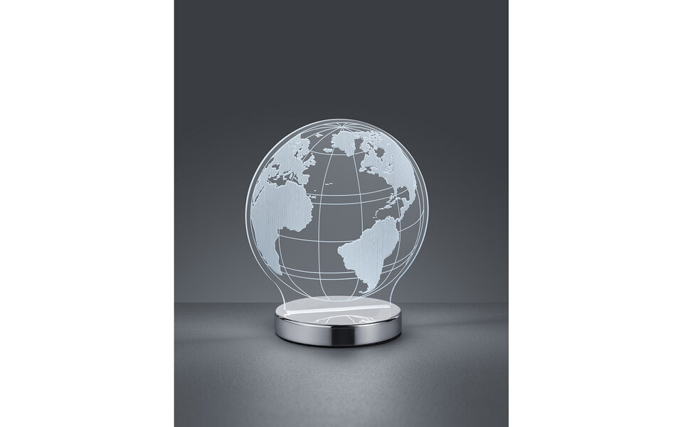 HLW LED LED Table Lamp - Table Lighting - Trion Globin - 7W - Adjustable Color - Round - Matte Chrome - Aluminum HLW LED LED Table Lamp - Table Lighting - Trion Globin - 7W - Adjustable Color - Round - Matte Chrome - Aluminum