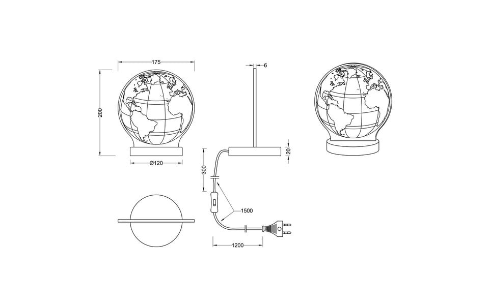 HLW LED LED Tafellamp - Tafelverlichting - Trion Globin - 7W - Aanpasbare Kleur - Rond - Mat Chroom - Aluminium