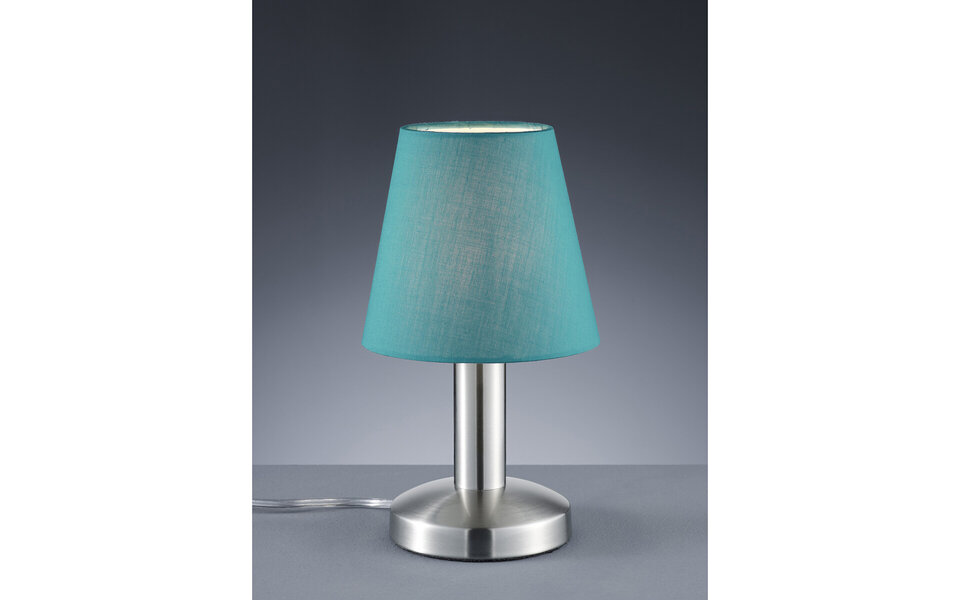 HLW LED LED Table Lamp - Table Lighting - Trion Muton - E14 Fitting - Round - Matte Turquoise - Aluminum