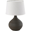 LED Table Lamp - Table Lighting - Trion Martan - E14 Fitting - Round - Matte Brown - Ceramic LED Table Lamp - Table Lighting - Trion Martan - E14 Fitting - Round - Matte Brown - Ceramic