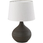 HLW LED LED Table Lamp - Table Lighting - Trion Martan - E14 Fitting - Round - Matte Brown - Ceramic