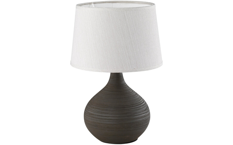 HLW LED LED Table Lamp - Table Lighting - Trion Martan - E14 Fitting - Round - Matte Brown - Ceramic HLW LED LED Table Lamp - Table Lighting - Trion Martan - E14 Fitting - Round - Matte Brown - Ceramic