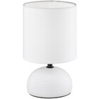 HLW LED LED Table Lamp - Table Lighting - Trion Lucifer - E14 Fitting - Round - Matte White - Ceramic