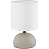 LED Table Lamp - Table Lighting - Trion Lucifer - E14 Fitting - Round - Matte Gray - Ceramic