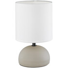 HLW LED LED Tafellamp - Tafelverlichting - Trion Lucifer - E14 Fitting - Rond - Mat Grijs - Keramiek