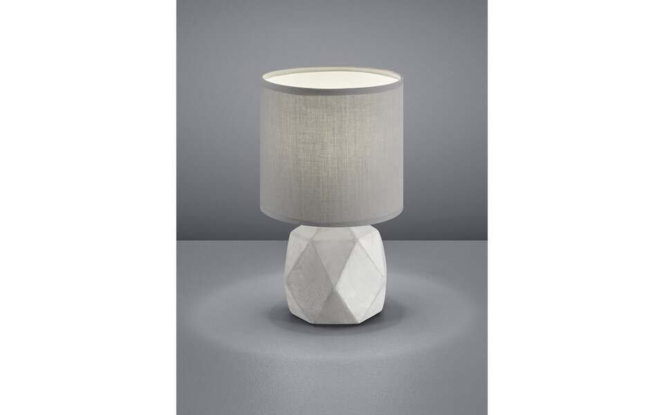 HLW LED LED Table Lamp - Table Lighting - Trion Pikanto - E14 Fitting - Round - Matte Titanium - Concrete HLW LED LED Table Lamp - Table Lighting - Trion Pikanto - E14 Fitting - Round - Matte Titanium - Concrete