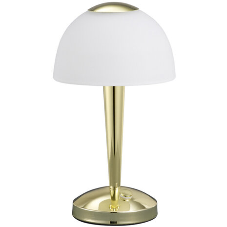 Elegante LED Tafellamp Mat Goud - Warm Wit 2700K–3000K, 4W LED, Rond Aluminium Elegante LED Tafellamp Mat Goud - Warm Wit 2700K–3000K, 4W LED, Rond Aluminium