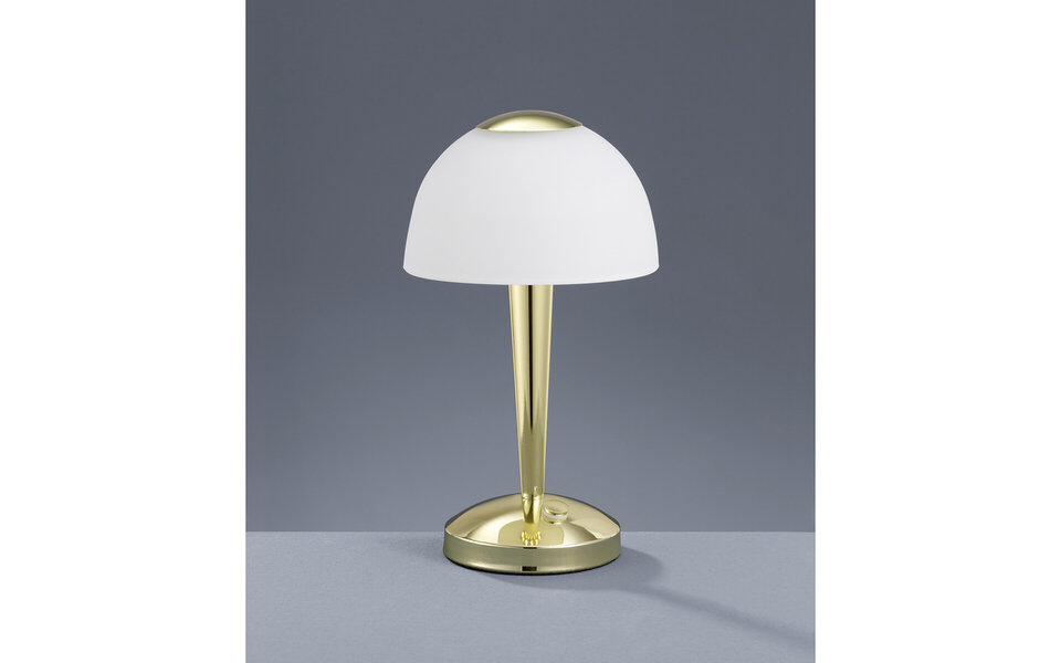 HLW LED LED Tafellamp - Tafelverlichting - Trion Vonton - 4W - Warm Wit 3000K - Rond - Mat Goud - Aluminium