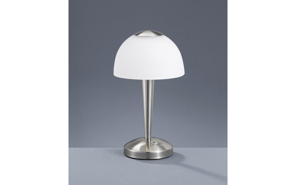 HLW LED LED Table Lamp - Table Lighting - Trion Vonton - 4W - Warm White 3000K - Round - Matte Nickel - Aluminum HLW LED LED Table Lamp - Table Lighting - Trion Vonton - 4W - Warm White 3000K - Round - Matte Nickel - Aluminum