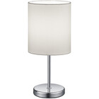 HLW LED LED Table Lamp - Table Lighting - Trion Jiron - E14 Fitting - Round - Matte White - Aluminum