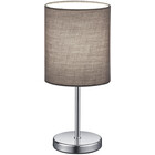 HLW LED LED Table Lamp - Table Lighting - Trion Jiron - E14 Fitting - Round - Matte Gray - Aluminum