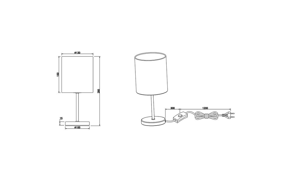 HLW LED LED Tafellamp - Tafelverlichting - Trion Jiron - E14 Fitting - Rond - Mat Grijs - Aluminium