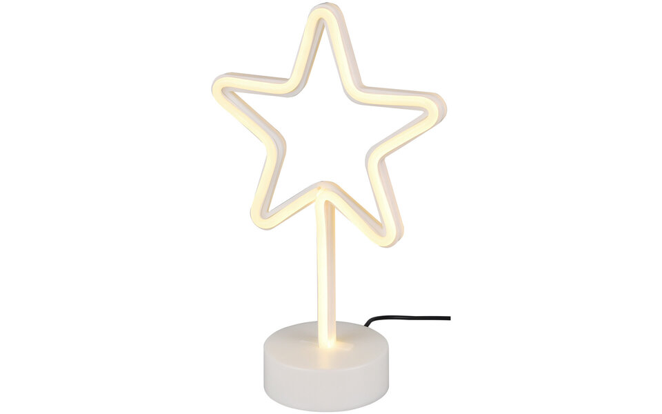 HLW LED LED Table Lamp - Table Lighting - Trion Smilo - 1W - Round - Matte White - Plastic HLW LED LED Table Lamp - Table Lighting - Trion Smilo - 1W - Round - Matte White - Plastic