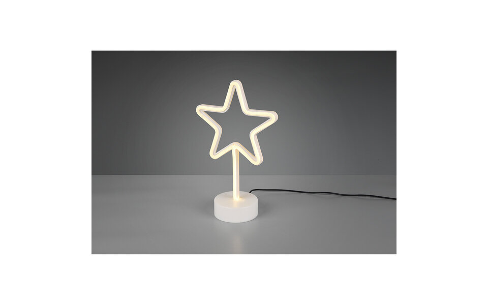 HLW LED LED Table Lamp - Table Lighting - Trion Smilo - 1W - Round - Matte White - Plastic HLW LED LED Table Lamp - Table Lighting - Trion Smilo - 1W - Round - Matte White - Plastic