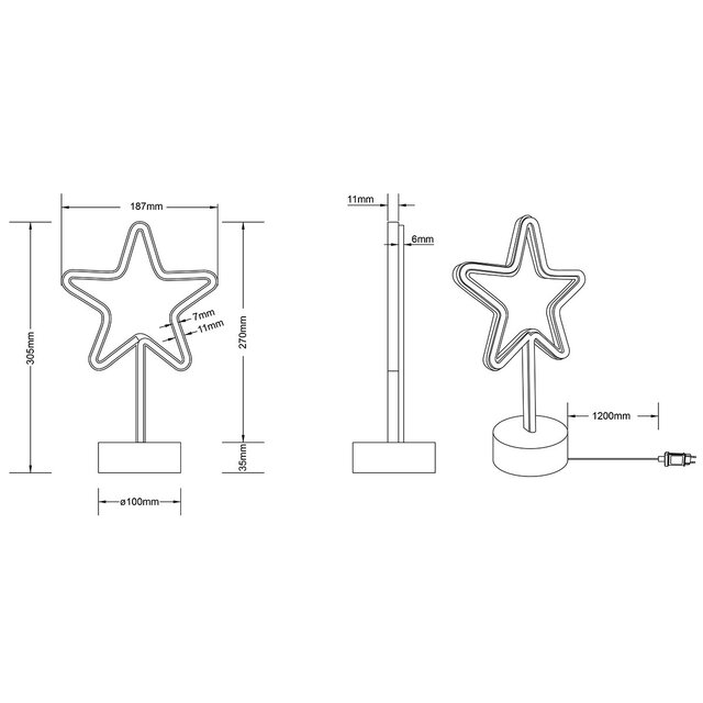 HLW LED LED Tafellamp - Tafelverlichting - Trion Smilo - 1W - Rond - Mat Wit - Kunststof