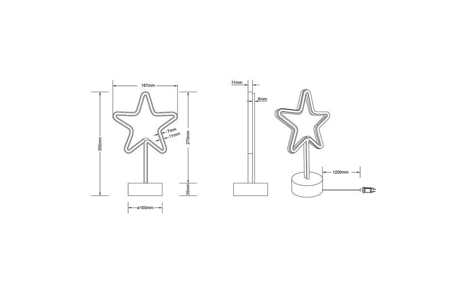 HLW LED LED Tafellamp - Tafelverlichting - Trion Smilo - 1W - Rond - Mat Wit - Kunststof
