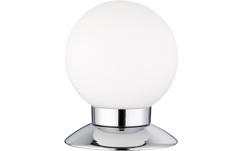 HLW LED LED Table Lamp - Trion Princy - 3W - Warm White 3000K - Dimmable - Round - Matte Chrome - Aluminum