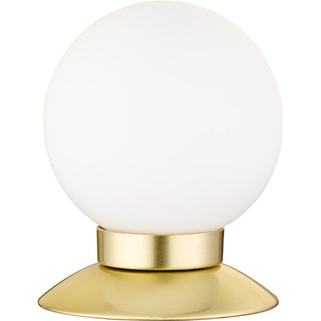 Dimbare LED Tafellamp Trion Princy - 3W Warm Wit 3000K - Mat Goud - Ronde Dimbare LED Tafellamp Trion Princy - 3W Warm Wit 3000K - Mat Goud - Ronde
