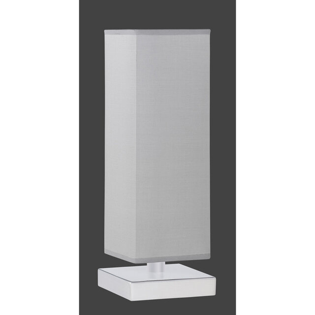 HLW LED Dimmable LED Table Lamp Trion Piti - Round LED Table Lamp Matte Nickel with E14 Fitting HLW LED Dimmable LED Table Lamp Trion Piti - Round LED Table Lamp Matte Nickel with E14 Fitting