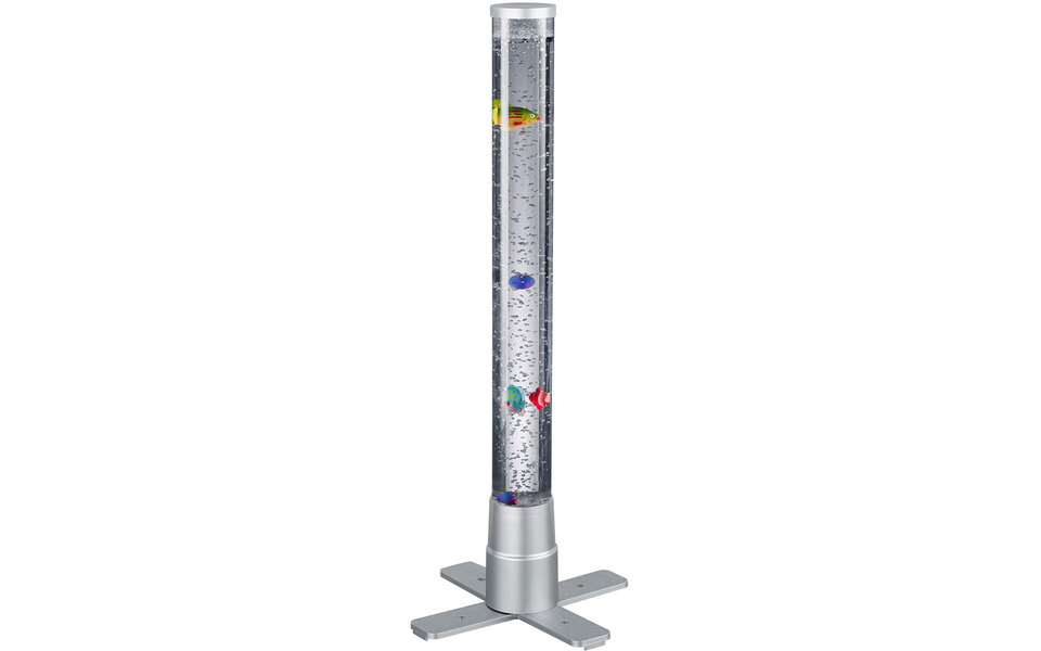 HLW LED LED Tafellamp - Tafelverlichting - Trion Moty - 2W - Warm Wit 3000K - RGB - Rond - Mat Titaan - Kunststof