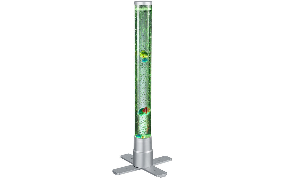 HLW LED LED Tafellamp - Tafelverlichting - Trion Moty - 2W - Warm Wit 3000K - RGB - Rond - Mat Titaan - Kunststof