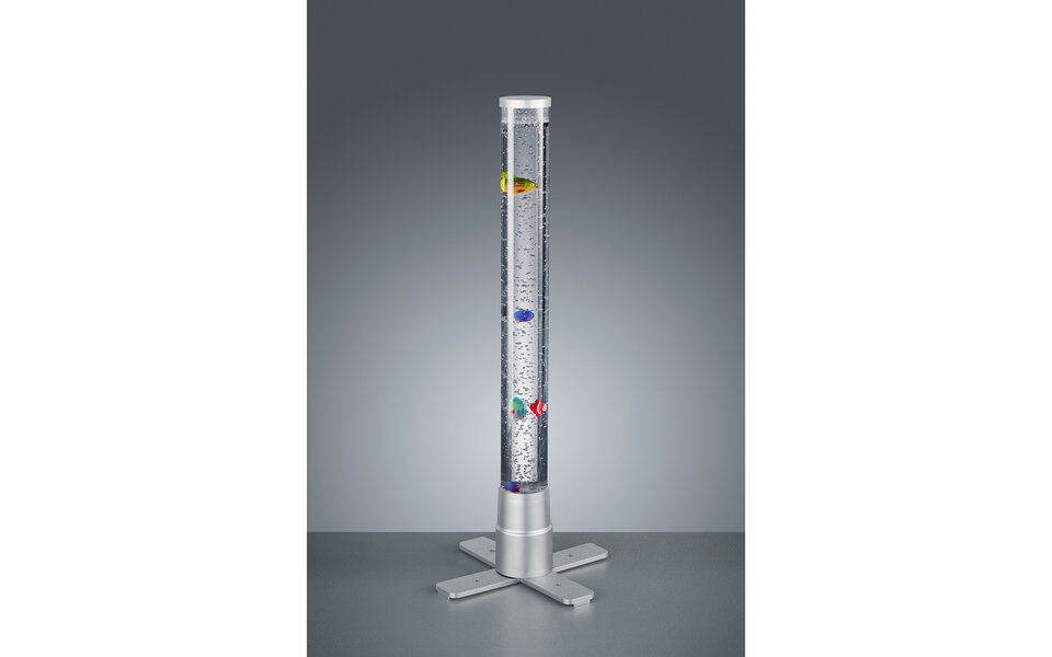 HLW LED LED Table Lamp - Table Lighting - Trion Moty - 2W - Warm White 3000K - RGB - Round - Matte Titanium - Plastic HLW LED LED Table Lamp - Table Lighting - Trion Moty - 2W - Warm White 3000K - RGB - Round - Matte Titanium - Plastic