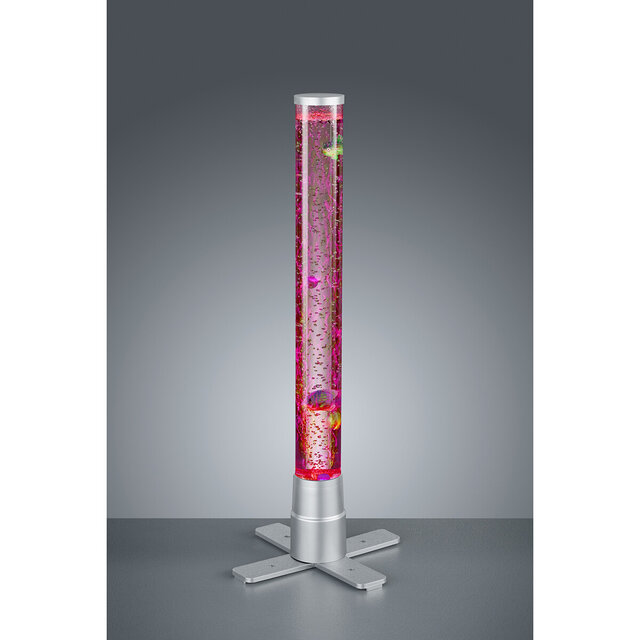 HLW LED LED Table Lamp - Table Lighting - Trion Moty - 2W - Warm White 3000K - RGB - Round - Matte Titanium - Plastic HLW LED LED Table Lamp - Table Lighting - Trion Moty - 2W - Warm White 3000K - RGB - Round - Matte Titanium - Plastic