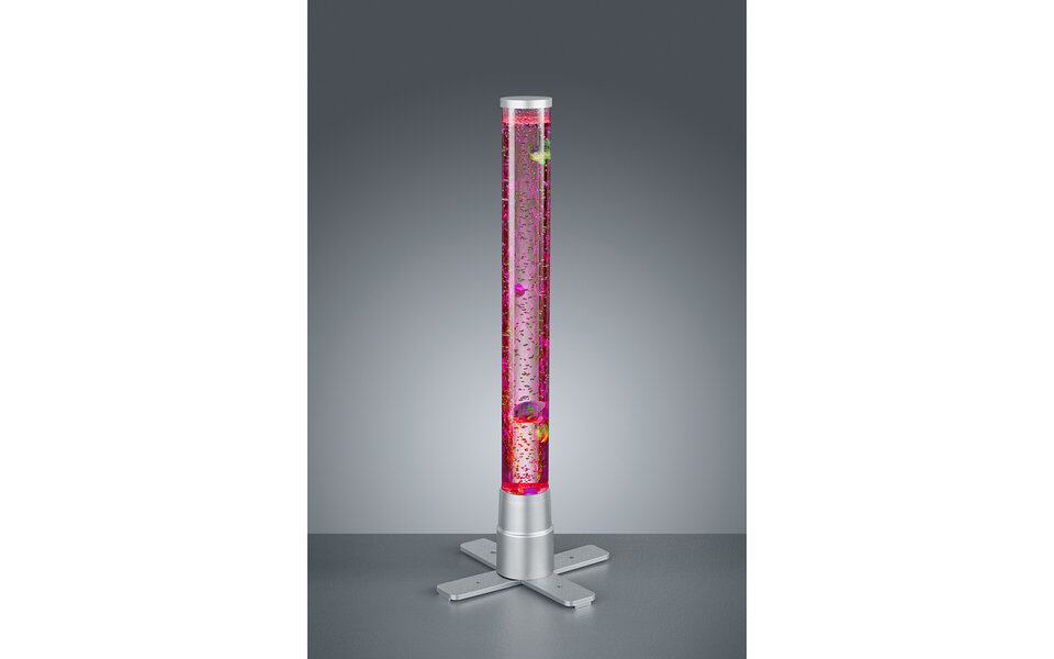 HLW LED LED Table Lamp - Table Lighting - Trion Moty - 2W - Warm White 3000K - RGB - Round - Matte Titanium - Plastic HLW LED LED Table Lamp - Table Lighting - Trion Moty - 2W - Warm White 3000K - RGB - Round - Matte Titanium - Plastic