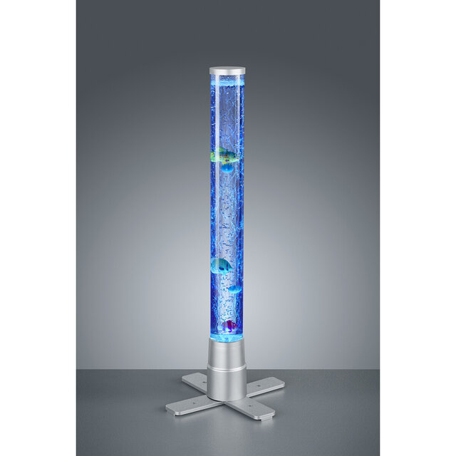 HLW LED LED Table Lamp - Table Lighting - Trion Moty - 2W - Warm White 3000K - RGB - Round - Matte Titanium - Plastic HLW LED LED Table Lamp - Table Lighting - Trion Moty - 2W - Warm White 3000K - RGB - Round - Matte Titanium - Plastic