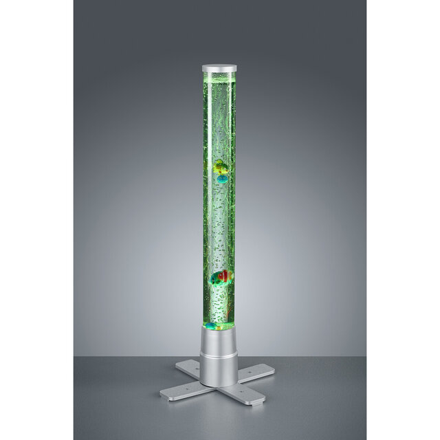 HLW LED LED Table Lamp - Table Lighting - Trion Moty - 2W - Warm White 3000K - RGB - Round - Matte Titanium - Plastic HLW LED LED Table Lamp - Table Lighting - Trion Moty - 2W - Warm White 3000K - RGB - Round - Matte Titanium - Plastic