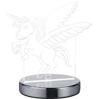 LED Table Lamp - Table Lighting - Trion Kiron - 7W - Adjustable Color - Round - Matte Chrome - Aluminum