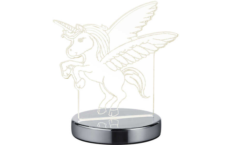 HLW LED LED Tafellamp - Tafelverlichting - Trion Kiron - 7W - Aanpasbare Kleur - Rond - Mat Chroom - Aluminium