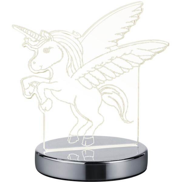 HLW LED Trion Kiron LED Tafellamp 7W - Ronde & , Mat Chroom HLW LED Trion Kiron LED Tafellamp 7W - Ronde & , Mat Chroom