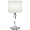 LED Table Lamp - Table Lighting - Trion Ninda - E27 Fitting - 6W - Warm White 3000K - Round - Matte Nickel - Aluminum