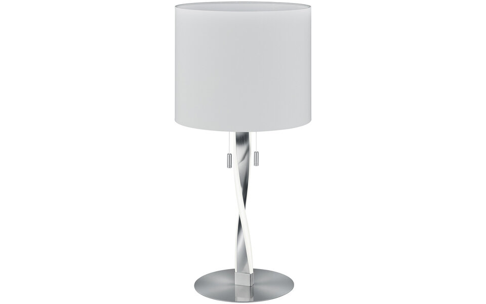 HLW LED LED Tafellamp - Tafelverlichting - Trion Ninda - E27 Fitting - 6W - Warm Wit 3000K - Rond - Mat Nikkel - Aluminium HLW LED LED Tafellamp - Tafelverlichting - Trion Ninda - E27 Fitting - 6W - Warm Wit 3000K - Rond - Mat Nikkel - Aluminium