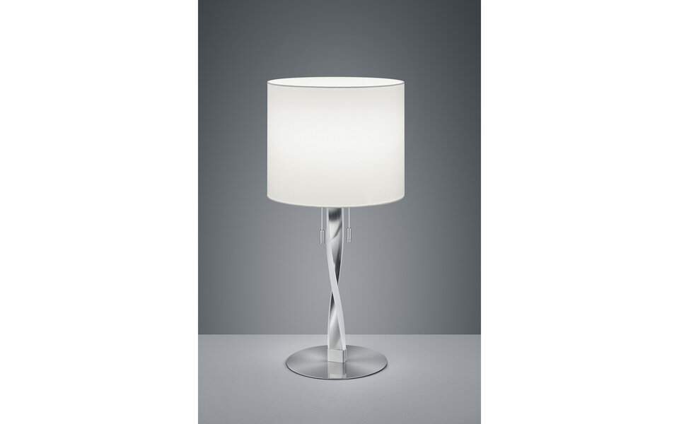 HLW LED LED Tafellamp - Tafelverlichting - Trion Ninda - E27 Fitting - 6W - Warm Wit 3000K - Rond - Mat Nikkel - Aluminium HLW LED LED Tafellamp - Tafelverlichting - Trion Ninda - E27 Fitting - 6W - Warm Wit 3000K - Rond - Mat Nikkel - Aluminium