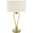 HLW LED LED Tafellamp - Tafelverlichting - Trion Hilton - E27 Fitting - Rond - Mat Goud - Aluminium