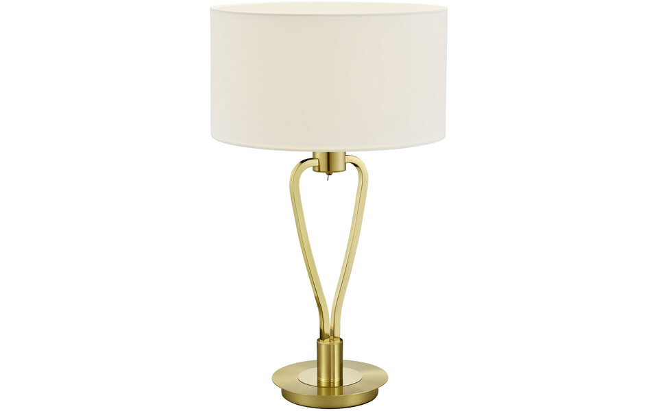 HLW LED LED Tafellamp - Tafelverlichting - Trion Hilton - E27 Fitting - Rond - Mat Goud - Aluminium