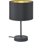HLW LED LED Table Lamp - Table Lighting - Trion Hostons - E27 Fitting - Round - Matte Black - Aluminum