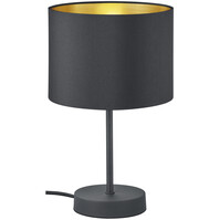 LED Table Lamp - Table Lighting - Trion Hostons - E27 Fitting - Round - Matte Black - Aluminum LED Table Lamp - Table Lighting - Trion Hostons - E27 Fitting - Round - Matte Black - Aluminum