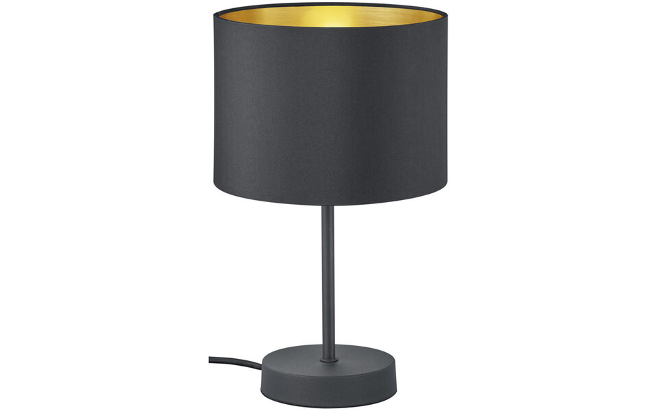 HLW LED LED Tafellamp - Tafelverlichting - Trion Hostons - E27 Fitting - Rond - Mat Zwart - Aluminium HLW LED LED Tafellamp - Tafelverlichting - Trion Hostons - E27 Fitting - Rond - Mat Zwart - Aluminium