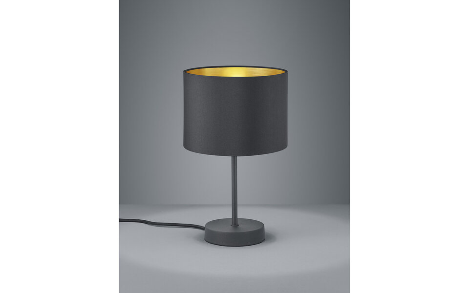 HLW LED LED Tafellamp - Tafelverlichting - Trion Hostons - E27 Fitting - Rond - Mat Zwart - Aluminium HLW LED LED Tafellamp - Tafelverlichting - Trion Hostons - E27 Fitting - Rond - Mat Zwart - Aluminium