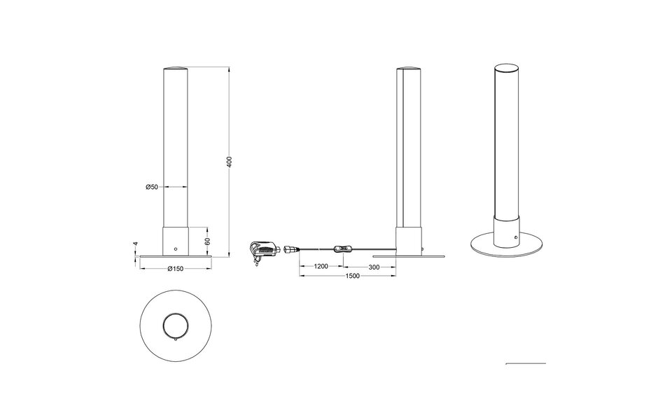 HLW LED LED Tafellamp - Tafelverlichting - Trion Lagia - 5W - Warm Wit 3000K - RGBW - Afstandsbediening - Dimbaar - Rond - Mat Chroom - Aluminium